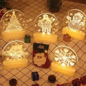 크리스마스 led 조명 아이 눈사람 인테리어 탁상용 무드등 종무드등 장식 미니 테이블 소품 협탁 선물