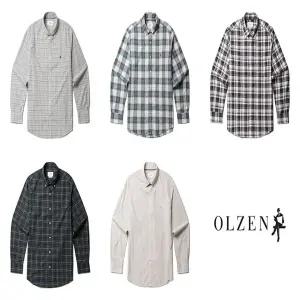 (7) 올젠 (ZOF3WC1304) 클래식 코튼 브러쉬 체크셔츠