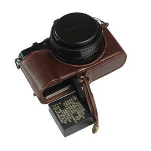 삼각대 가방Panasonic LUMIX DC-LX100M2 M2 II MarkII 하프 바디 쉘 커버용  가죽 케이스