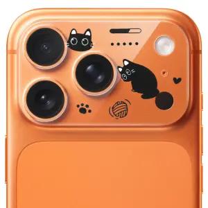 아이폰 17 프로 맥스 호환 카메라 보호 프레임 카꾸 일러스트 강화유리 플래토 꾸미기