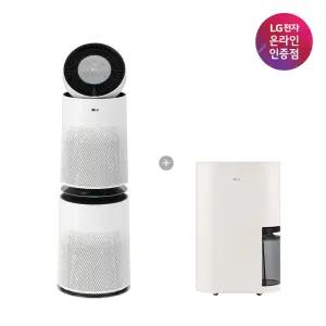 LG 퓨리케어 AI 360 공기청정기 + LG 휘센 오브제컬렉션 제습기 (AS285DWWC + DQ214MEGA)