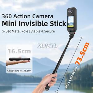 호환 Insta360 Go Ultra/X5/Action 5 Pro/Gopro/Pocket 3/OSMO Nano용 카메라 연장봉 삼각대  셀카봉 홀더