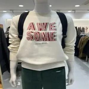 올리비아로렌  레터링 자카드 풀오버VVCBL5W9481