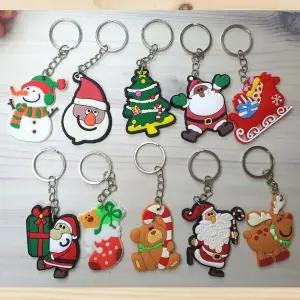 10종 1세트 크리스마스 열쇠고리 키링 핸드폰고리/랜덤/아크릴/캐릭터/미니/핸드폰/인형/가방/세트/굿즈