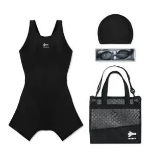 [레노마수영복][모다천안점]여아 생존수영 키트 블랙 RN-GS2D865-BK_CA