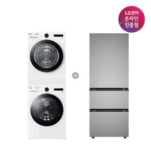 LG 트롬 세탁기건조기 세트 + LG 디오스 오브제컬렉션 김치톡톡 (FX23WA-20WQ + Z330MPSF11)