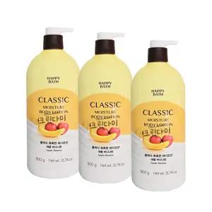 해피바스 클래식 바디로션 촉촉한 애플 바나나 900g x3개