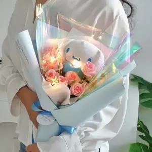 로라제이 유치원 어린이집 학예회 재롱잔치 led 시나모롤 인형 졸업식 수료식 풍성한 꽃다발 선물