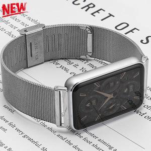 삼성 갤럭시 워치 핏 3용 스테인리스 스틸 스트랩 메탈 밴드 메쉬 손목밴드 3 스마트워치 교체용 팔찌