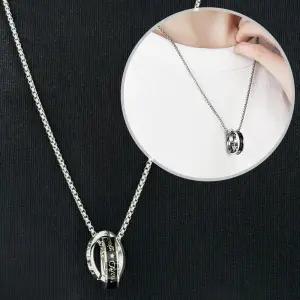 심플 써지컬 롱 스틸 데일리 목걸이 남자 여자