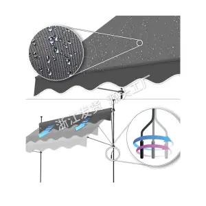 접이식 어닝 천막 수동 지붕 테라스 차양막 어닝천막