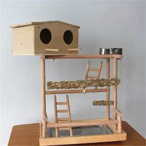 새 장난감 놀이터 횟대 코뉴어 윈도우 스탠드 사랑앵무 흡착판 원목 나뭇가지 창문 앵무새