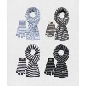 매장정품 오드스튜디오 ODDSTUDIO 세트 Odsd 스트라이프 니트 머플러 장갑 - OO5WUGL101 1391813