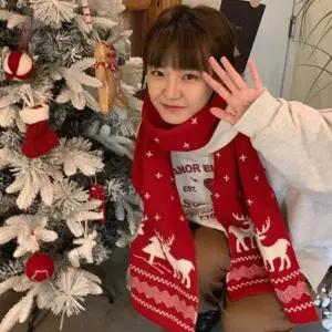 커플 교회 목도리 루돌프 행사 머플러 산타복장 유치원 니트 크리스마스 겨울감성 사슴