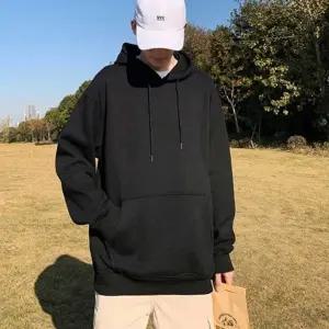 남자 간절기 봄 가을 데이트 룩 캐주얼 무지 후드 티 (WFFWQBN)