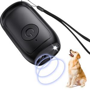 휴대용 초음파 개 퇴치기 USB 충전식 미니 짖는 방지 장치 LED 야외 개 짖는 억제 장치