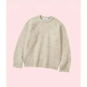 니티드 19일 유닉스SEX 부클 래글런 크롭 라운드 니트 니트티 스웨터 티셔츠 상의 오트밀 K25AWUK09OT 4255