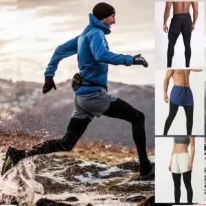 마라톤 헬스 겨울 러닝 바지 트레일 남여공용 롱팬츠 선수용 스포츠용긴 2in1
