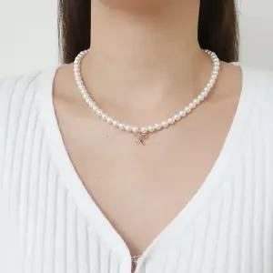 14k 민자 리본 6mm 스왈 진주 목걸이 OPDJN5968