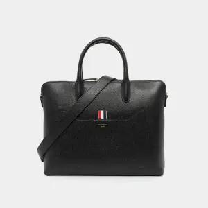 톰브라운 삼선탭 클래식 페블 그레인 레더 남성 서류가방 MAG444A 00198 001