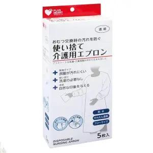 일회용 하트 플러스 앞치마/ 간호용 (5개입) 앞치마
