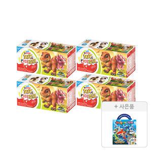 킨더 초콜렛 조이 나툰즈(공룡) T3, 4개 + 증정(슈퍼윙즈 스티커북, 1개)