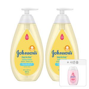 존슨즈 탑투토 바스 500ml, 2개 + 증정(크로션 100ml, 1개)