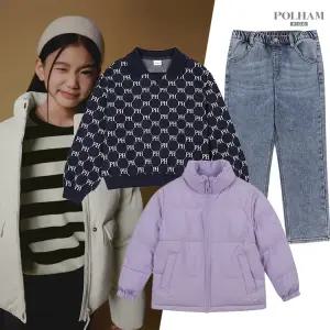 [즉할30%+추가5%][폴햄키즈 외] 겨울 코디룩 베스트 가디건/점퍼/후디/기모팬츠 외 100종