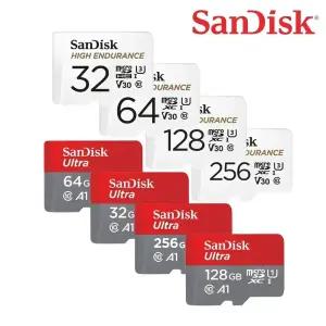 핸드폰 액션캠 CCTV 블랙박스 SD 카드 Class10 외장 마이크로SD 메모리 128 32 64 256 128GB 32GB 64GB 256GB