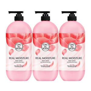 온더바디 리얼모이스처 바디워시 피오니 900g, 3개
