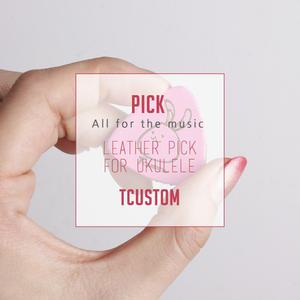 더스트링  티커스텀 우쿨렐레용 국산가죽피크