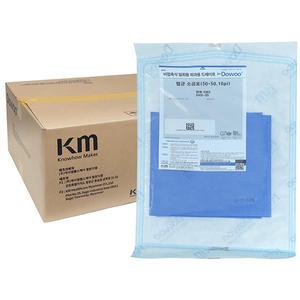 KM 일회용 멸균소공포 100개 50x50cm 원형홀 지름10cm