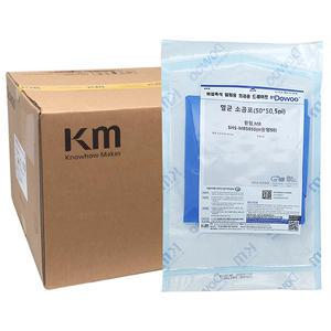 KM 일회용 멸균소공포 100개 50x50cm 원형홀 지름5cm