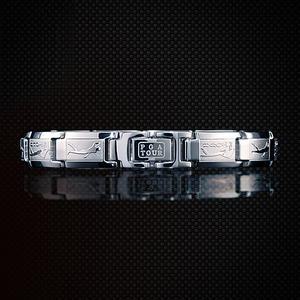 게르마늄 건강팔찌 골프 클래식 실버