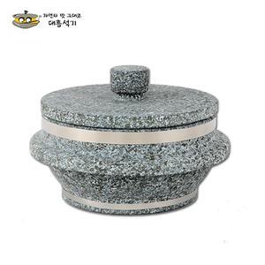 대흥석기 천연 곱돌솥 15cm(1인용) 돌공기/알밥/돌솥/뚝배기/가마솥/전골/돌판