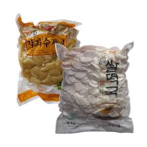 쌀떡국2kg 찰떡볶이 감자수제비