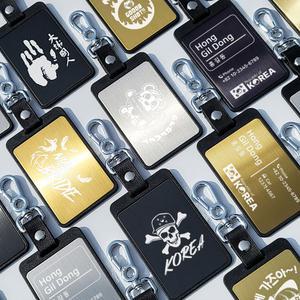 네임택 양면 레이저마킹 가방 골프백 이름표 동호회선물