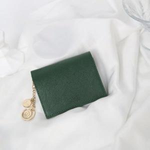 별자리키링 증정 Minette Half Wallet - Green