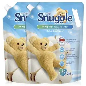 스너글 섬유유연제 대용량 고농축 섬유향수 2.6L 2개