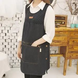 겨울앞치마 데님기모 앞치마