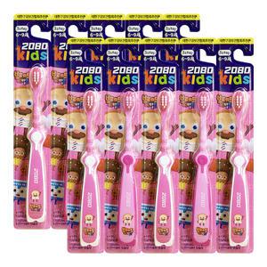 애경 2080키즈칫솔 3단계 여아 10개 유아 어린이 아동 칫솔