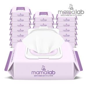 마마랩 아기물티슈 올데이 캡형 120매X20팩 대용량 물티슈
