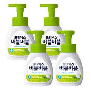 크리넥스 버블버블 핸드워시 용기 힐링그린 250ml x4개