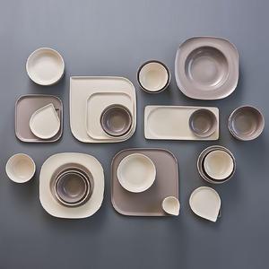 온반 무광 도자기 6인 신혼부부 가족 그릇세트 식기 홈세트 31P 잿빛 모래빛