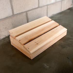 CM Factory 원목 발 받침대 신발 보관함