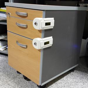서류 보관함 잠금장치 2단 3단 정리함 서류함 사무용 이동서랍장 자물쇠 열쇠 시건장치
