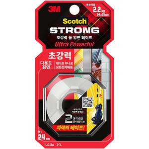 3M 스카치 초강력 다용도 폼 양면테이프 (다용도 평면용) UP213 /울트라 파워풀(24mm X1.3M)