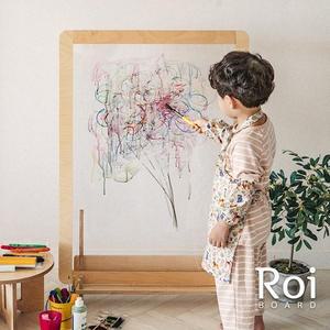 [꼬메모이] 로이 퓨어 보드 베이직   아크릴 유아 칠판 화이트 투명 자작나무