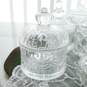 크리스탈 유리 미니 보석함 크라운 투명 EP-1071