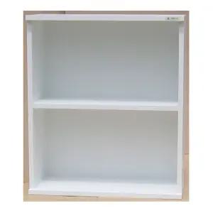 깊이24cmA4화일 2단책장 오픈 공간박스 피규어진열장 장식장 틈새 코너장 소형책꽂이 다용도수납장